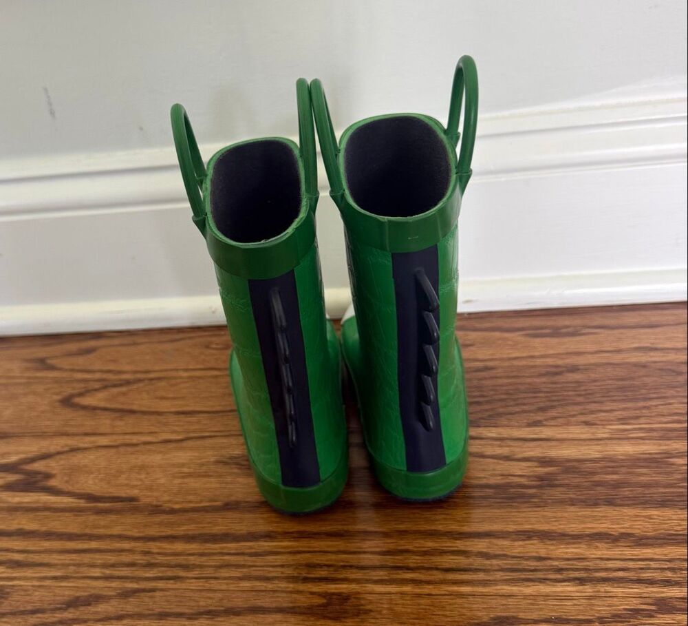 Cat and Jack 8 Toddler Dinosaur Rain Boots - Picture 3 of 5